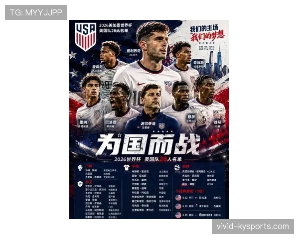 2026世界杯美国队阵容预测：普利西奇领衔新一代能否创造历史